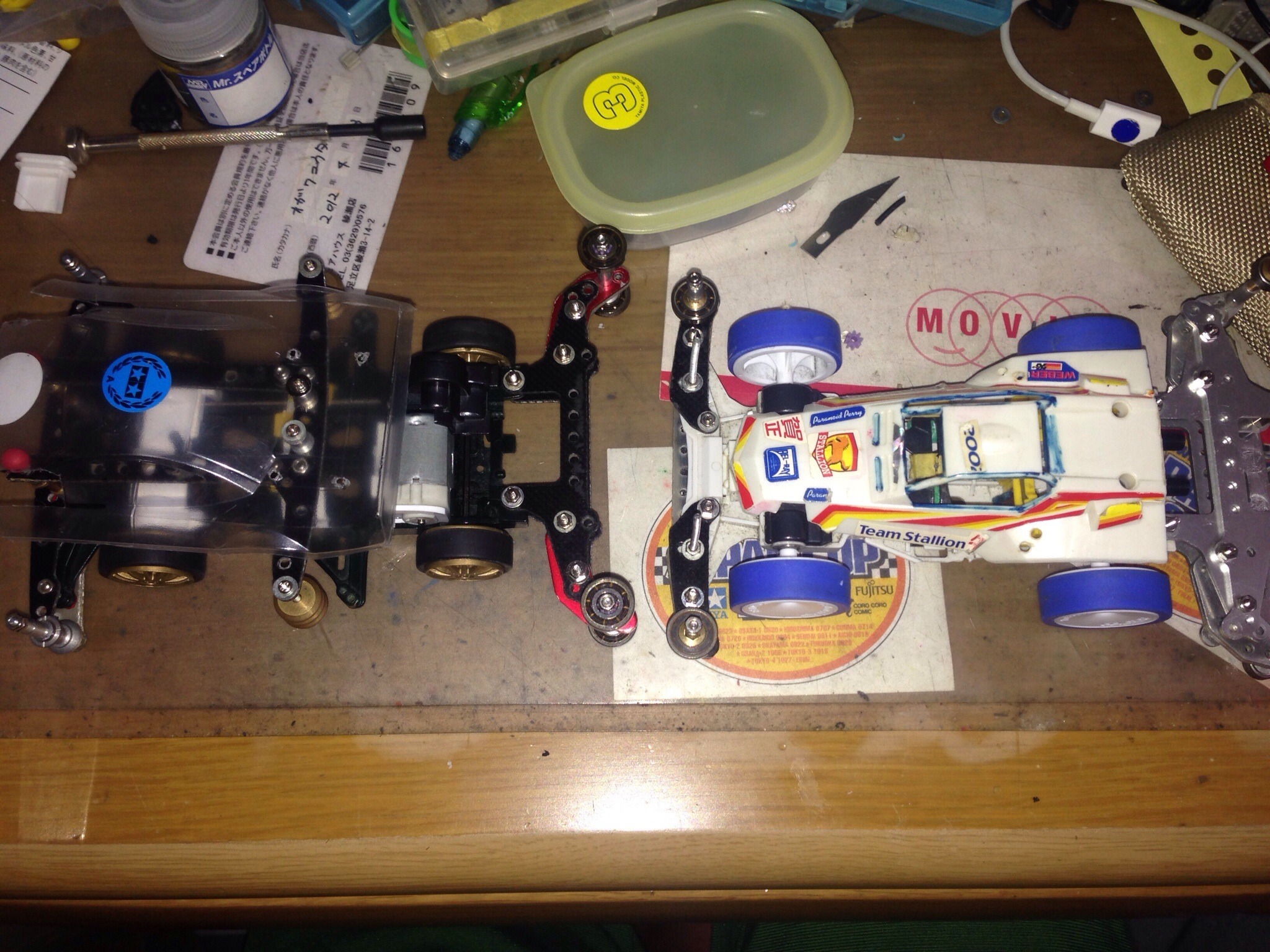 1/26日用、フロント提灯andブレーキ一台づつ