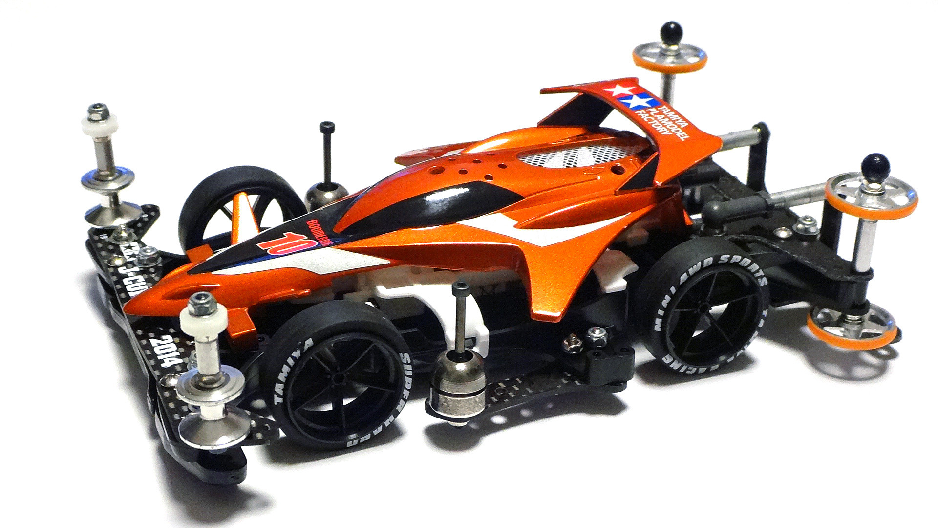 タミヤ ミニ四駆 THUNDER BOOMERANG W10&レイホーク・ガンマ Jr Thunder Boomerang W10 W/13Mm Ball Bearings/4Pcs / Tamiya USA