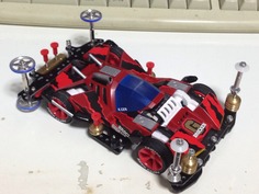 ミニ四駆　完成品　マンタレイ　Red Special ミニ四駆 完成品 マンタレイ Red Special ミニ四駆 完成品