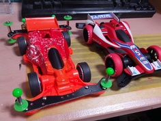 【視点違い】作りかけマンタレイＪｒ.（ＡＲ）と、ちょいオリジナル塗装仕様フレームアスチュート