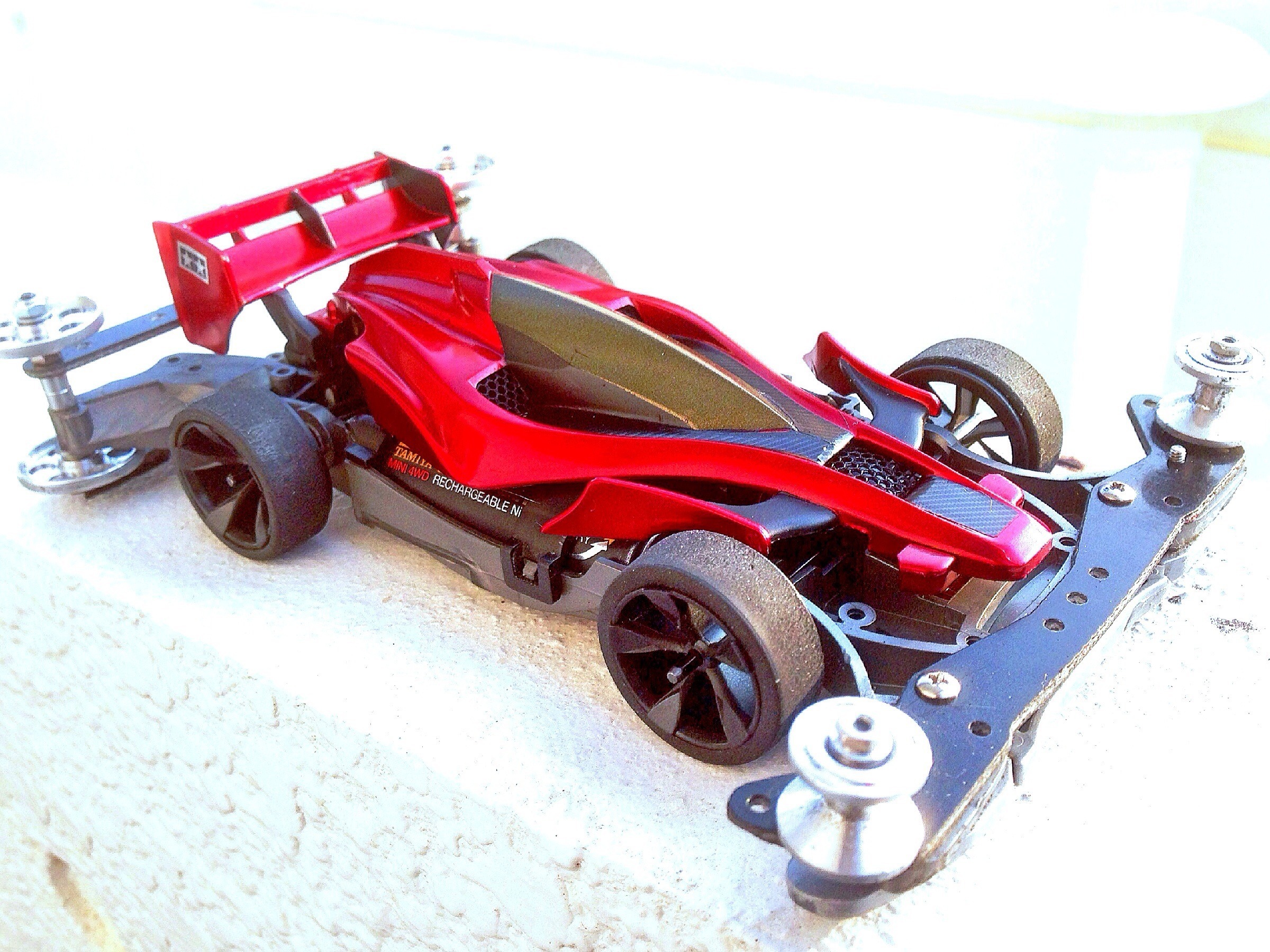 【処分特価】【公式対応】ミニ四駆完成品 MAシャーシ　エアロアバンテ Amazon | タミヤ ミニ四駆限定 エアロアバンテ バイオレット