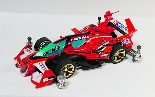 ミニ四駆　MSフレキ　完成品　アスチュート ミニ四駆 MSフレキ アスチュート フルカスタム完成車 ATピボット