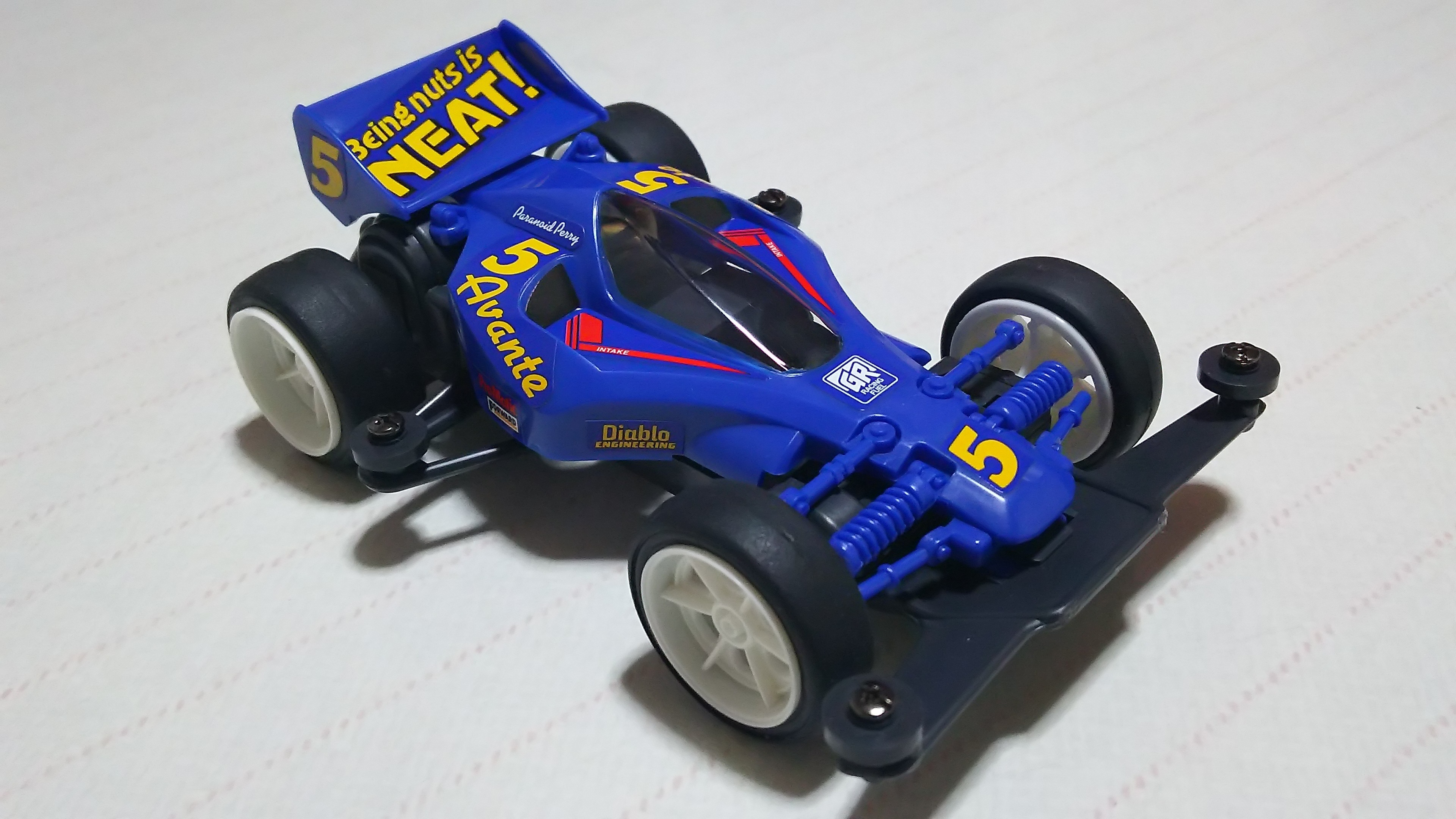 アバンテ ミニ四駆 青/白 2台セット タミヤ ミニ四駆特別企画 アバンテMk.III アズール クリヤー