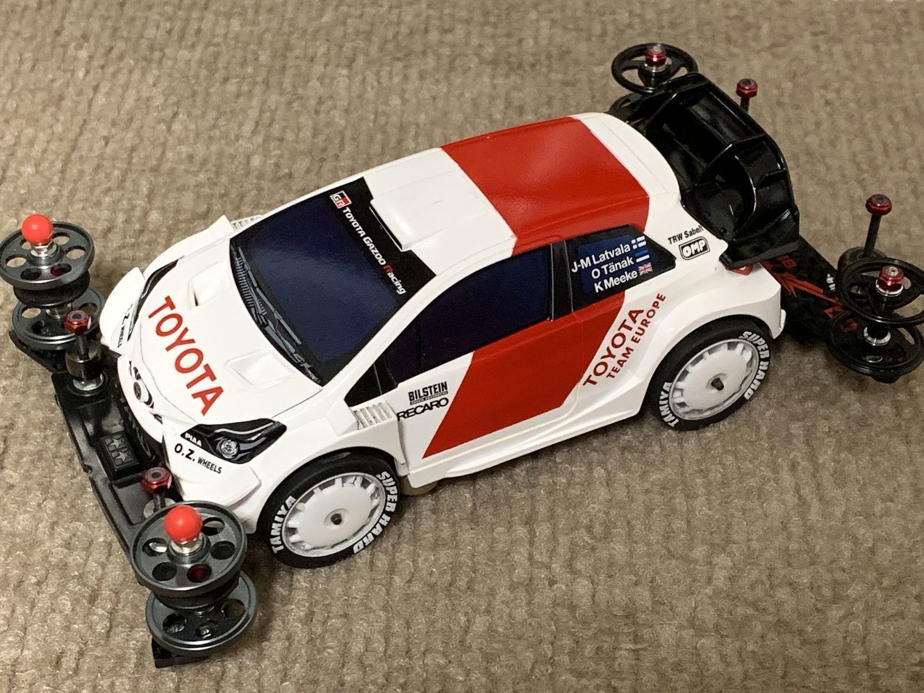 【展示用】ミニ四駆　ヤリス　WRC タミヤ 1/32 ミニ四駆PROシリーズ トヨタ ガズー レーシング WRT