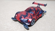 缶スプレーでパパっと塗装のオーバーフェンダースープラ