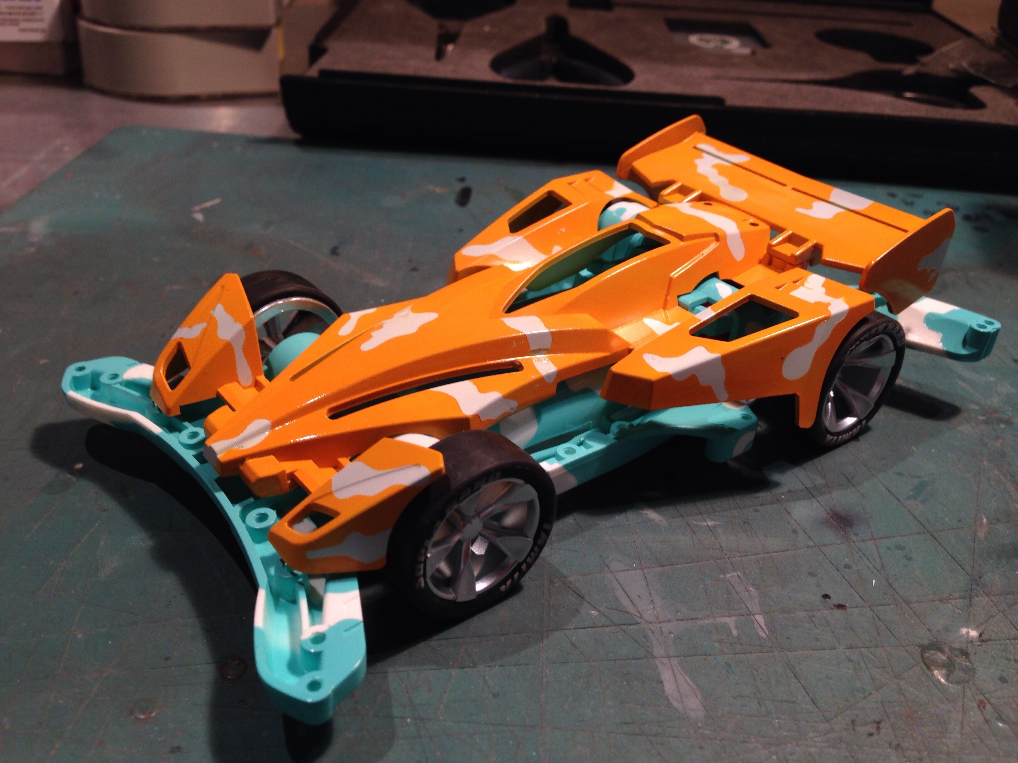 【レア】ミニ四駆 サイクロンマグナムTRF 単色迷彩サイクロンマグナムTRF owned byyamitake M4G ミニ四駆