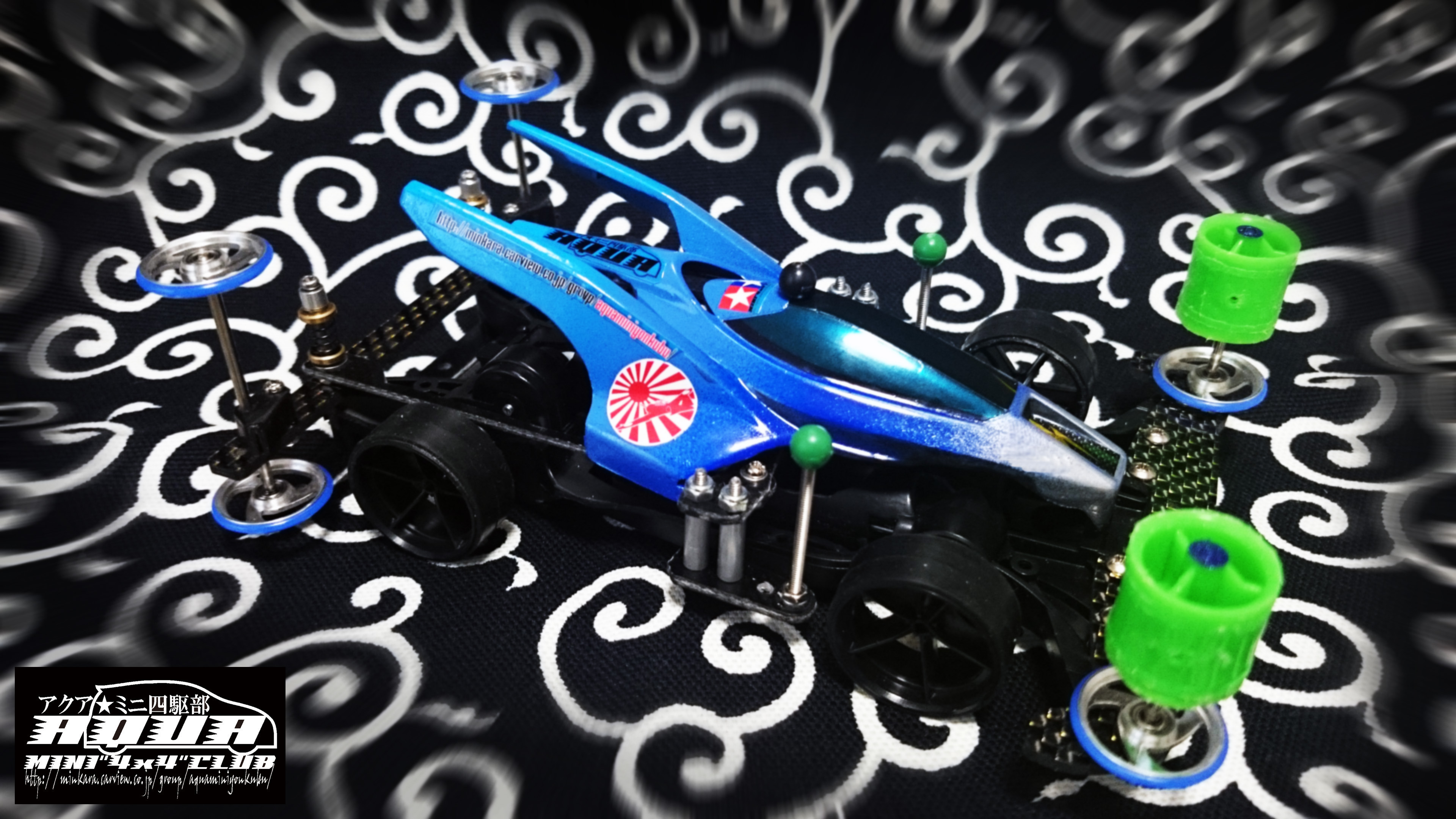 今自分が出来る全部入りをTTF仕様に黒に塗ってみたけどしっくり来ないので青グラデになったエアロサンダーショット - サブ画像4